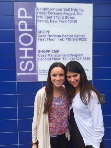 Margo and Rachel, Summer 2015, on a site visit to Neighborhood SHOPP and Casa Boricua.