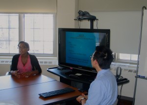 At the end of their internship, Laura and Austin presented about their experience.