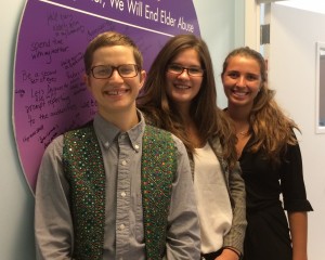 From front: Elizabeth Ryan, Zoe Eisenberg, and Madeline Weinfield