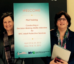 Peg Horan, LMSW, NYC Elder Abuse Center MDT Coordinator/Elder Abuse Prevention Specialist & Dr. Veronica LoFaso, NYC Elder Abuse Center MDT Geriatrician.
